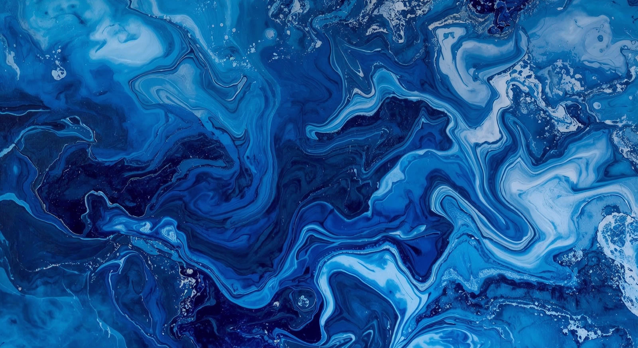 Blue Marble Abstract TV Art