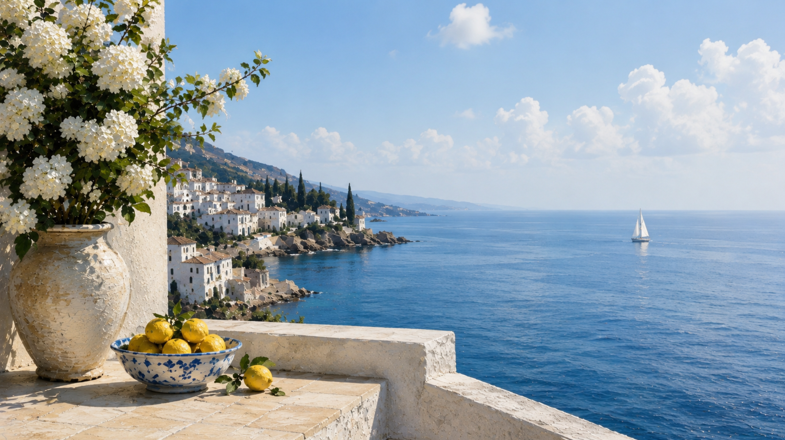 Sea Light V Mediterranean Coastal Art